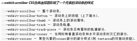 前端CSS 设置滚动条样式 ::-webkit-scrollbar
